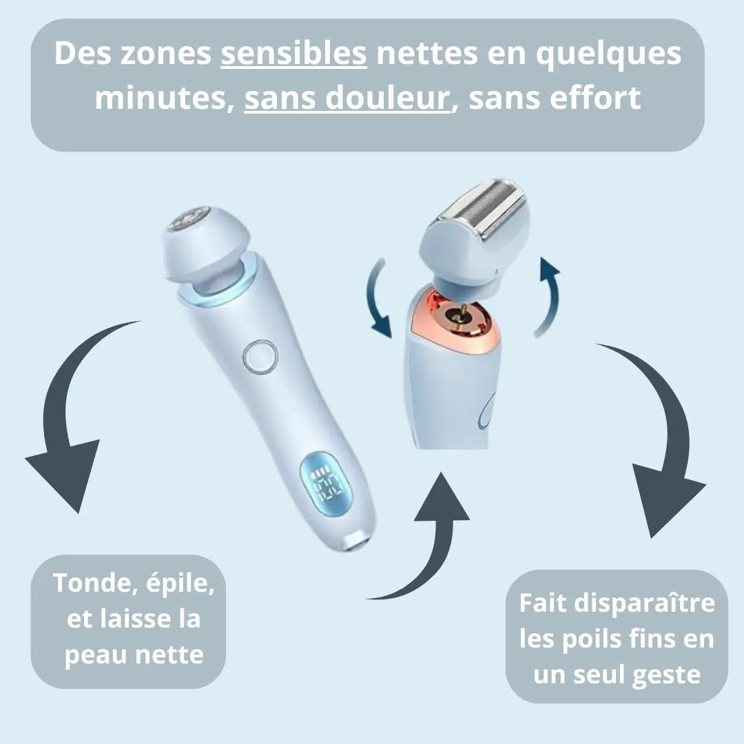 UNIVERSTRENDY® | Rasoir électrique 2 en 1 pour femme